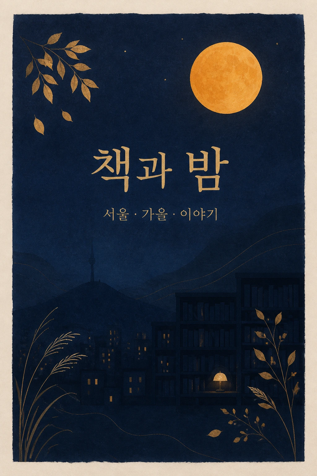 한글 세로 포스터 생성 예시
